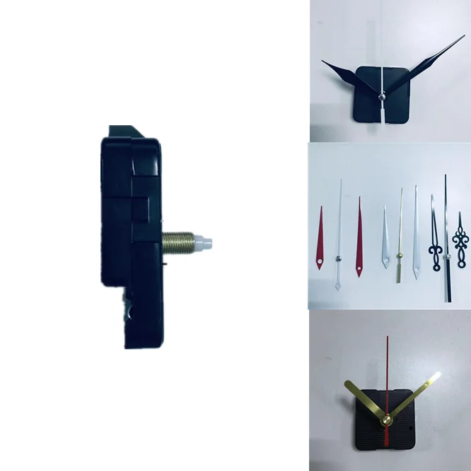 

3 years warranty 10sets 18mm shaft Silent M2188 wall clock mechanism with hands Sweep Quartz Movement DIY Clock Accessory kits