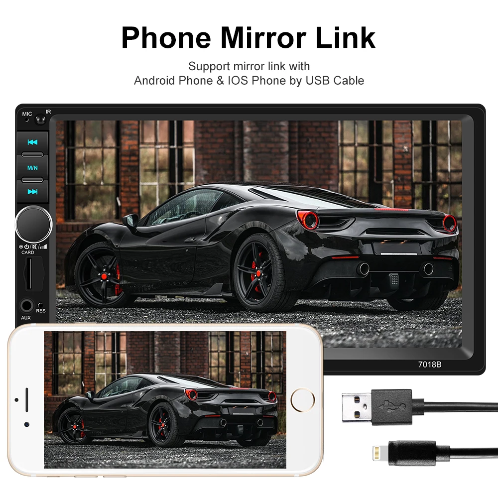 Автомагнитола AMPrime мультимедийный плеер с 7 &quotсенсорным экраном стерео MP5