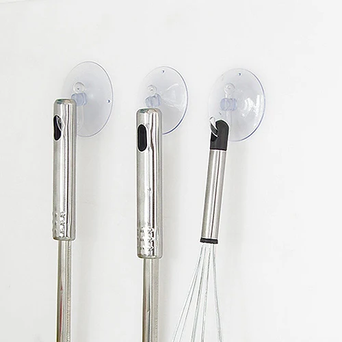 10 шт. прозрачные настенные крючки присоски кухонные вешалки для ванной комнаты