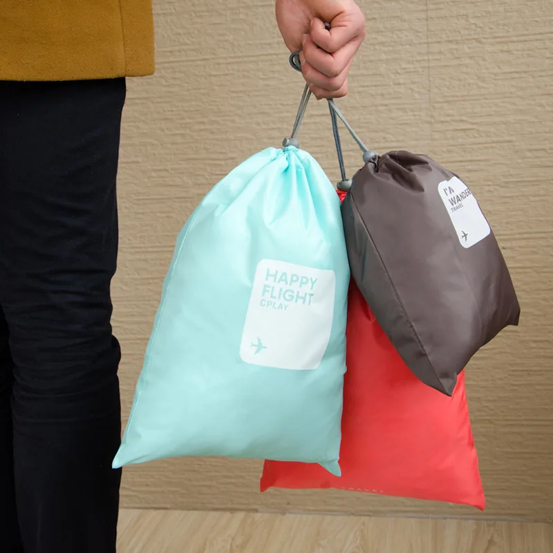 

Travel Mountaineering Cycling Sports Polyester Waterproof Beam Pocket Portable Drawstring Four-piece Home Storage Bag