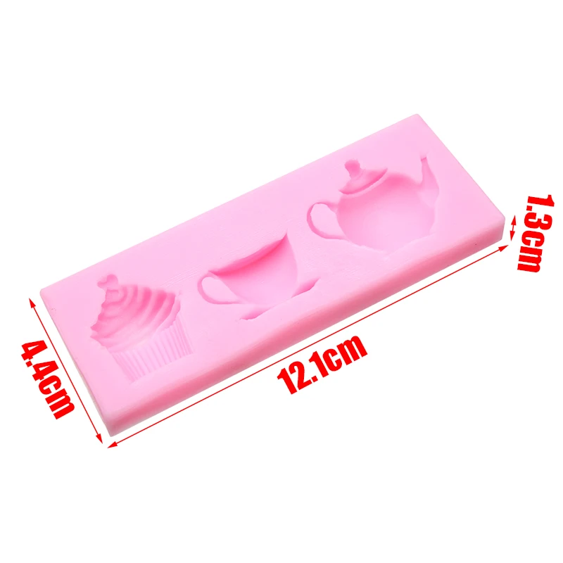 3D чайник Форма чашки торта силиконовая форма для помадки формы DIY шоколадные