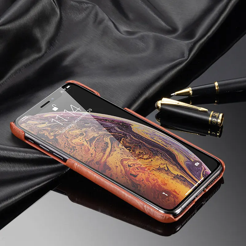 Luxury Vintage Leather Back Cover For iPhone 11 11pro Phone Case Pro MAX 2019 Compact Card Slot PU |