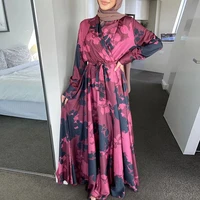 md abaya dubai 2022 muslim fashion turkish kaftan dress dashiki print bohemian long sleeve dresses vetements boubou ankara robes