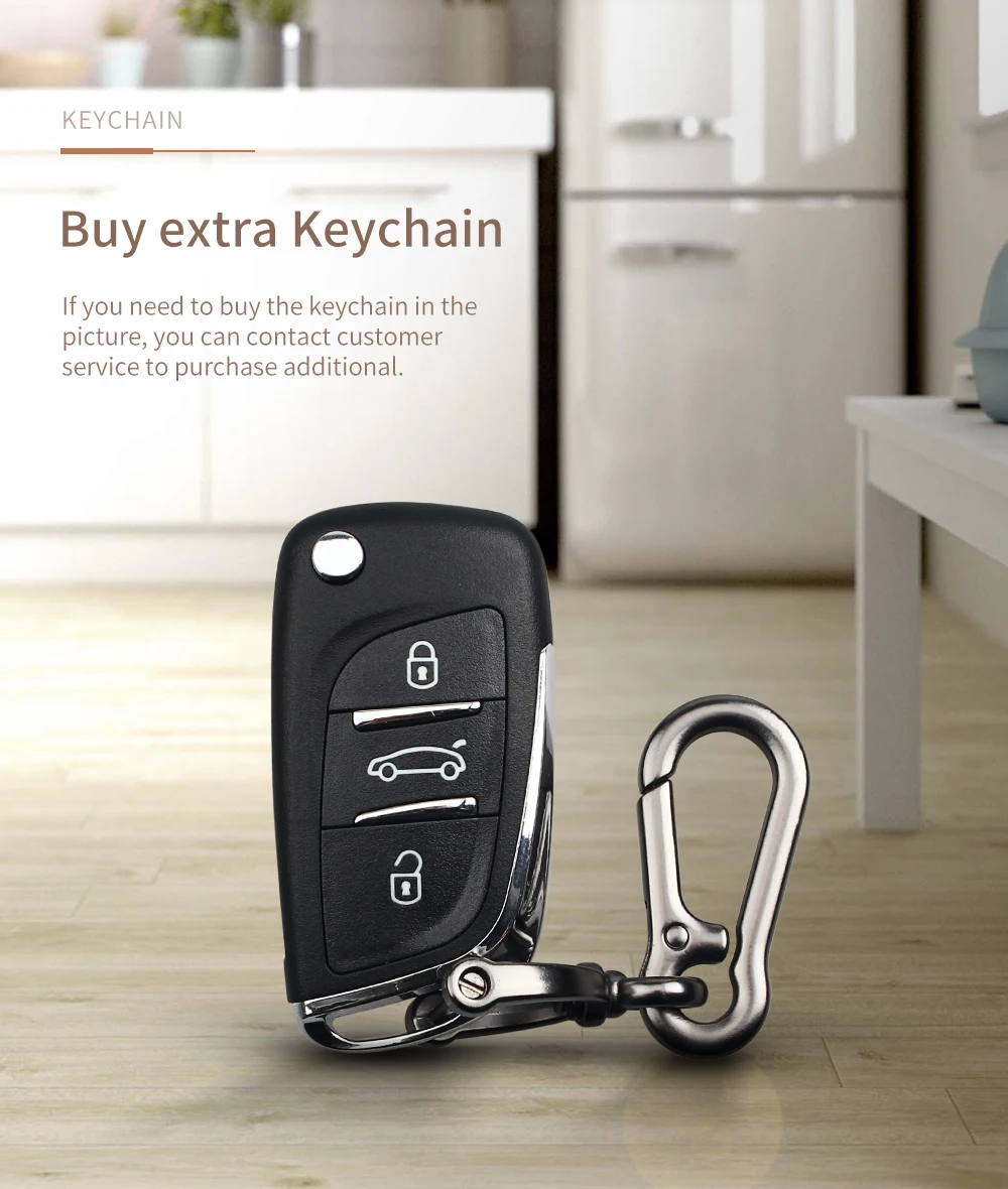 KEYYOU модифицированный 2/3 Складной флип-чехол для автомобильного ключа для CITROEN C2 C3 C5 C6 C8 с VA2 Blade CE0536