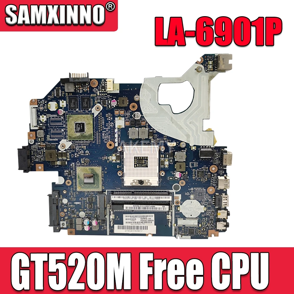

P5WE0 LA-6901P материнская плата для acer 5750 5750G 5755 материнская плата для ноутбука HM65 GT520M 1 ГБ оригинальная тестовая материнская плата