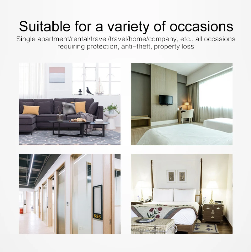 120dB мини Беспроводной вибрации сигнализации дверной стоп сигнал тревоги для дома