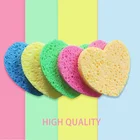 3 шт. губка в форме сердца Konjac косметическая губка для очистки лица Губка натуральный спонж Конняку средство для очищения лица смыватель