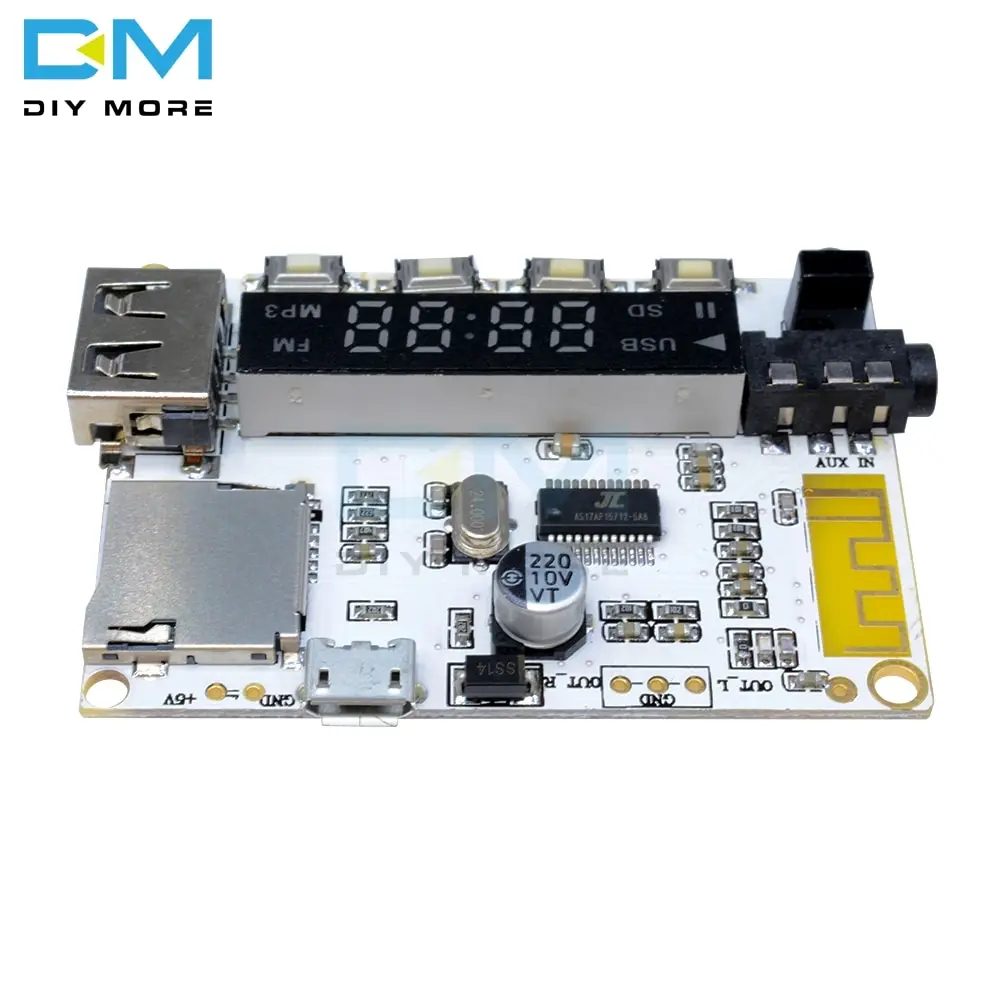 Беспроводной светодиодный цифровой Bluetooth 4 2 декодер плата аудио звуковой модуль