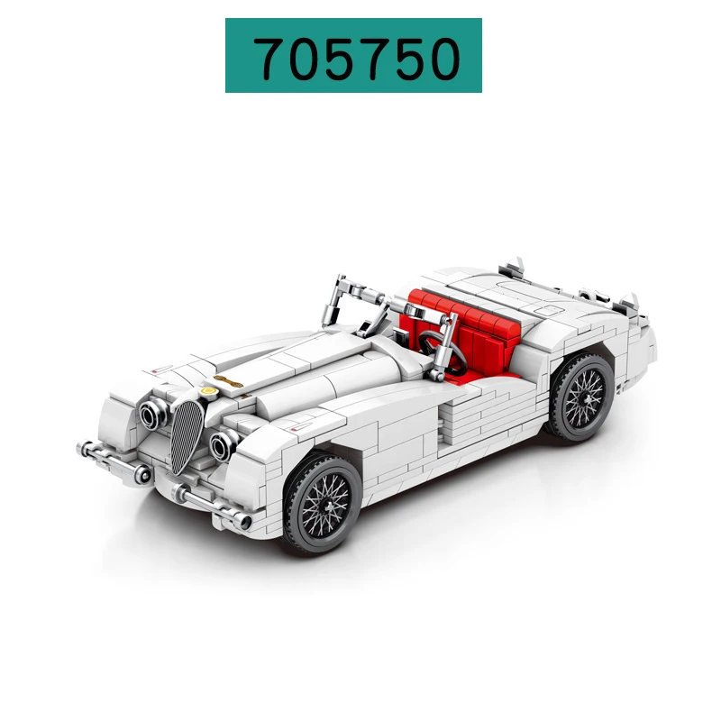 

715PCS Model Building Blocks Bricks Car Pull Back Ornaments Creative Puzzle Assembly Toys For Boys Kids Birthday Friend Gifts