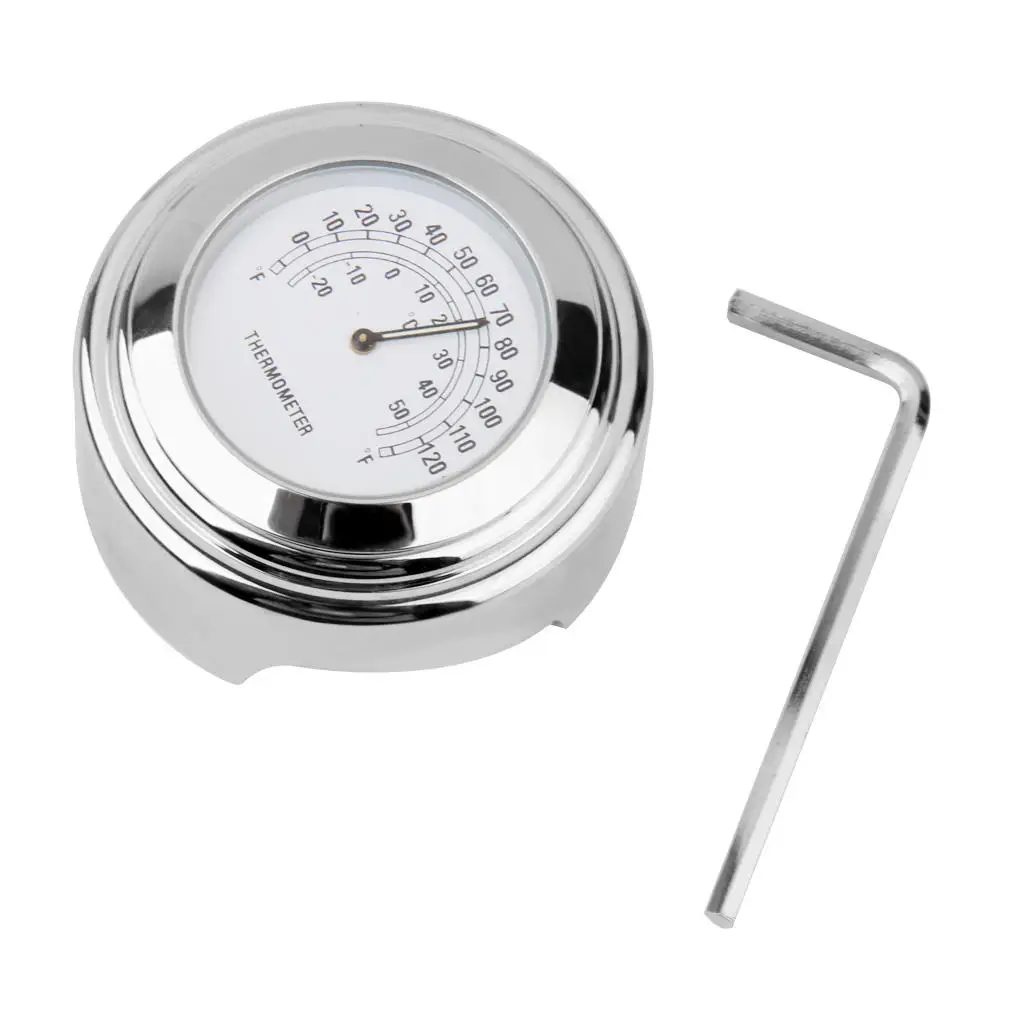 

Хромированный термометр на руль мотоцикла Suzuki, Honda, 7/8 дюйма, 1 дюйм