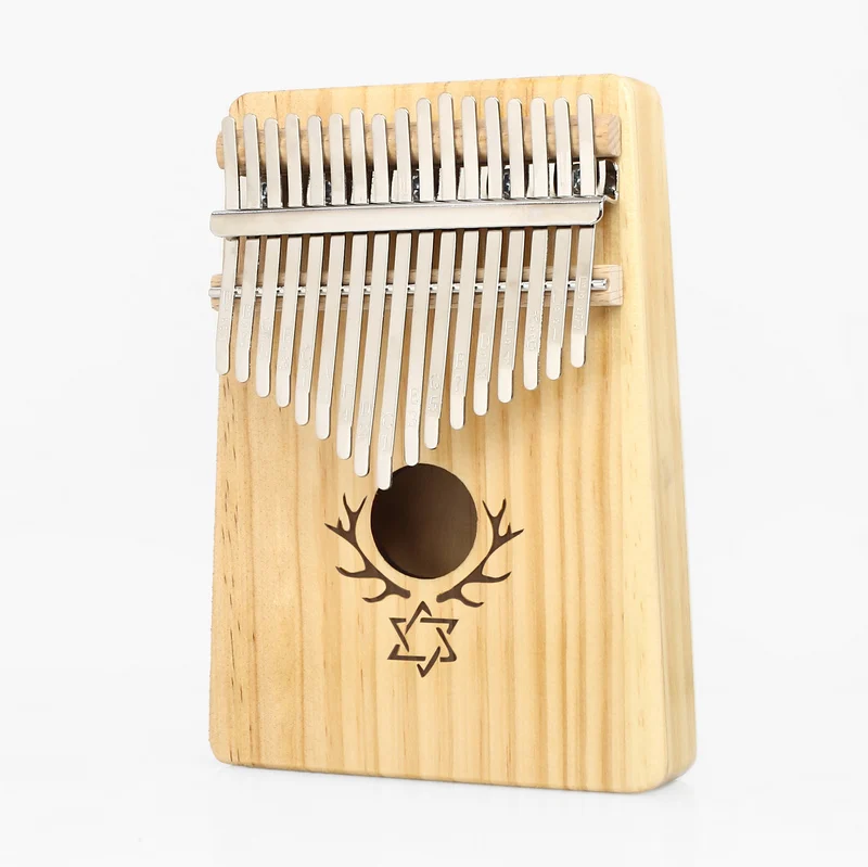 Kerus 17 teclas Kalimba africano sólido caoba dedo pulgar Piano Sanza de madera maciza mbra pulgar|Пианино| |