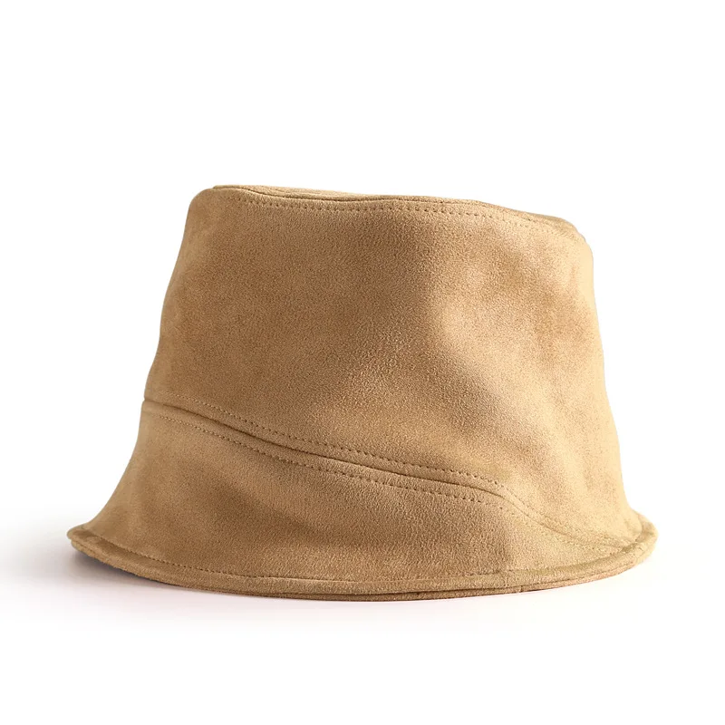 

Bucket Hats For Women Outdoor Summer Suede Sun Hats Foldable Wide Brim Bucket Caps Sun Gorros