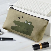 lovely makeup bag cute cartoon small animal cosmetic bag hot sale portable square zipper girls and ladies cosmetic bag coin bag