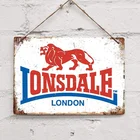 Классический Lonsdale Лондонский Графический жестяной знак для дома, пабов и баров, постер на стену, художественный постер для кофе, сада, офиса, мужская пещера