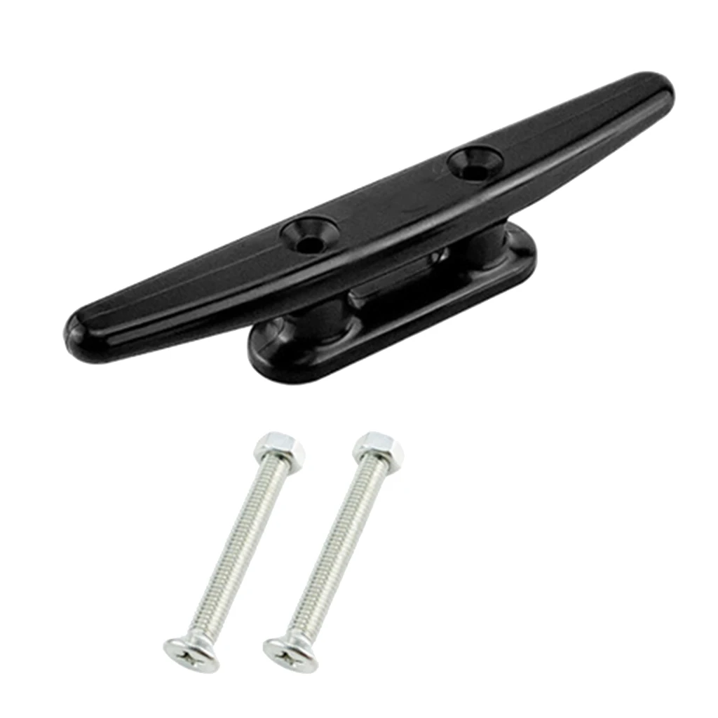 

5" Dock Cleat Marine Kayak Sailing Boat Anchor Line Tie Down Cleat Black Nylon