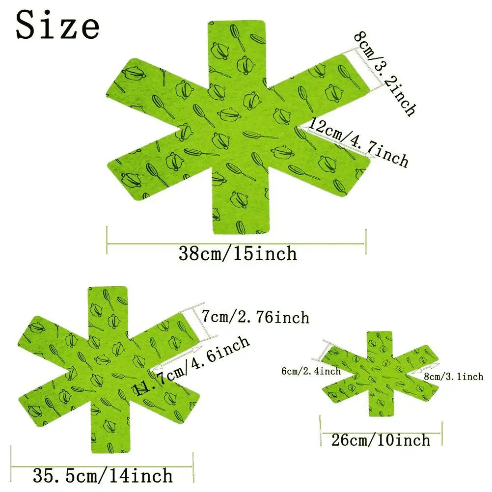 

12pcs Pot Pan Protectors Non-woven Divider Pads Reusable Pot Protection Pads for Storing Frying Pans Baking Trays