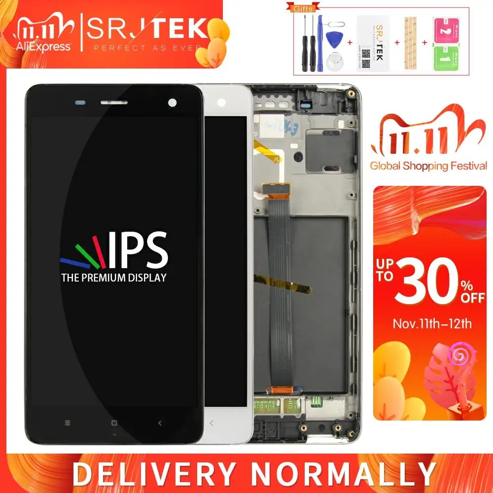 ЖК-дисплей Srjtek для Xiaomi MI 4 матричный сенсорный экран дигитайзер полная сборка с