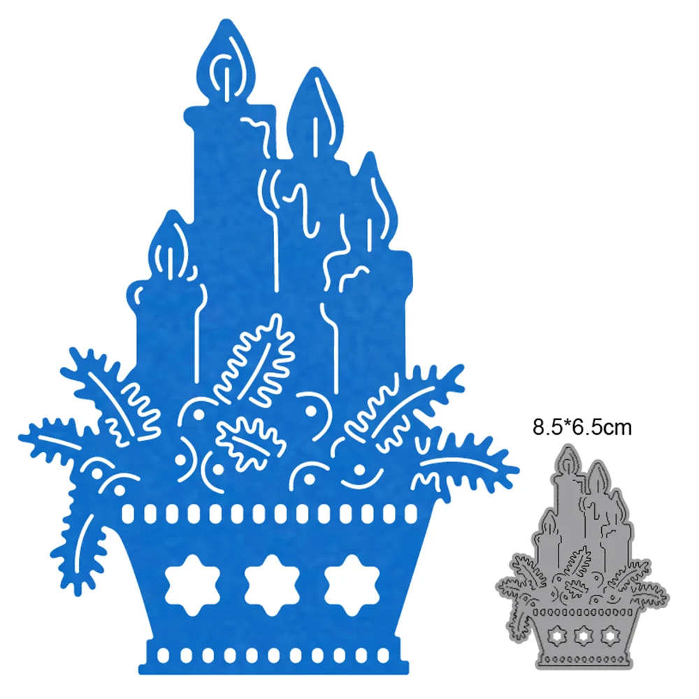 

Christmas candle Gift box case tree elk Deer Petal Metal Cutting Dies Stencil Scrapbooking DIY Album Stamp Paper Card