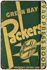 Винтажная Коллекция Ретро жестяные знаки-1940 Green Bay Packers новости Press Champion-декоративный настенный плакат домашний бар ресторан кафе