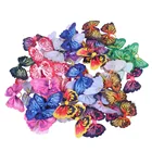 Оптовая продажа, 50 шт., бабочки для собак с резиновой лентой, товары для груминга собак с длинными волосами