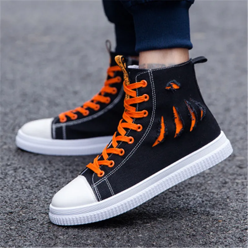 Кеды мужские высокие повседневные холщовые кроссовки европейские размеры 39-44