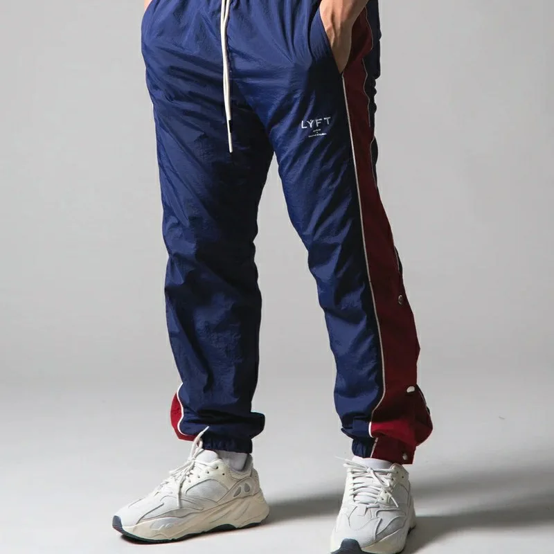 

Мужские спортивные штаны для фитнеса, баскетбола, с застежкой на пуговицы