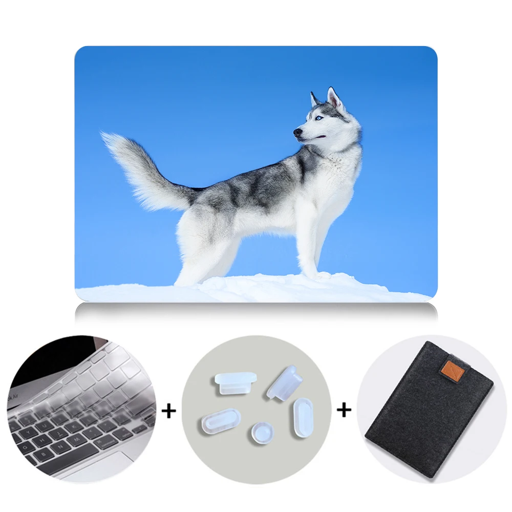 MTT чехол с милым котом и собакой для Macbook Air 11 13 Pro retina 13 15 с сенсорной панелью для mac book 12 дюймов Сумка для ноутбука с животными - Цвет: MB05