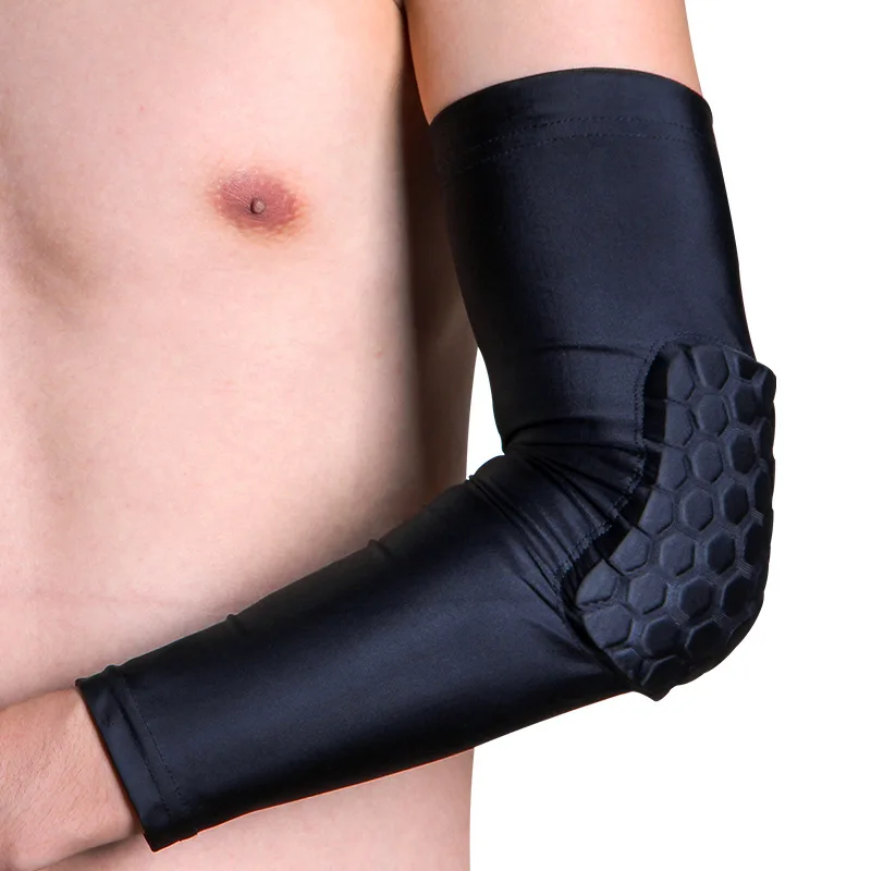 

Basketball Elbow Pads Protective Gear Compression Honeycomb Elbow Protector Sleeve Brace Support For Weightlifting