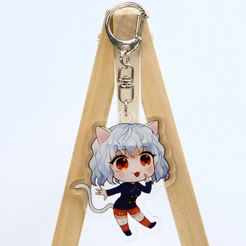 1 шт. мультяшный аниме Hunter X брелок для ключей фигурка Killua Zoldyck Kurapika Hisoka акриловые