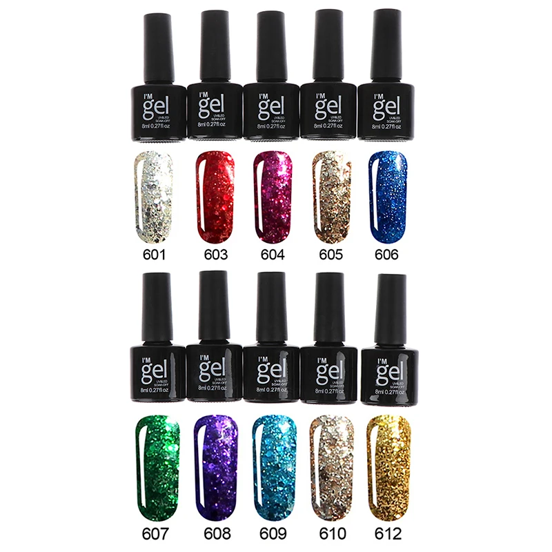 

1PCS Varnish Diamond Glitter Gel Nail Polish Professional Nail Polish Gel Nail Art Glitter Manicure Nails