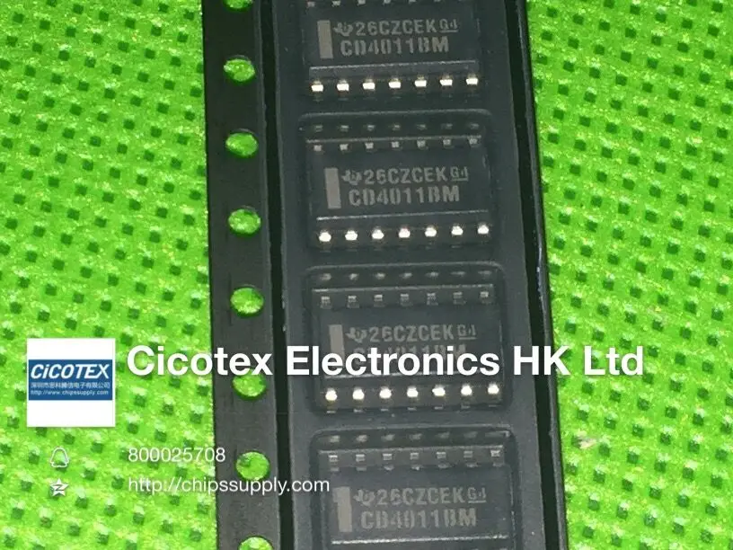 20 шт./лот CD4011BM инвертирующий логический элемент схема и-не 4CH 2-INP 14-SOIC CD4011BM96 4011