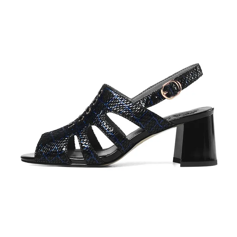 Новинка 2020 года Модные летние женские туфли Элегантные босоножки на толстом