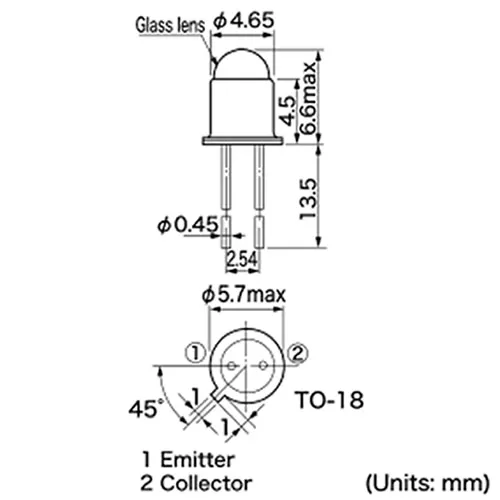 

UVLED Lamp Beads UVA Metal Tube TO-18 365nm