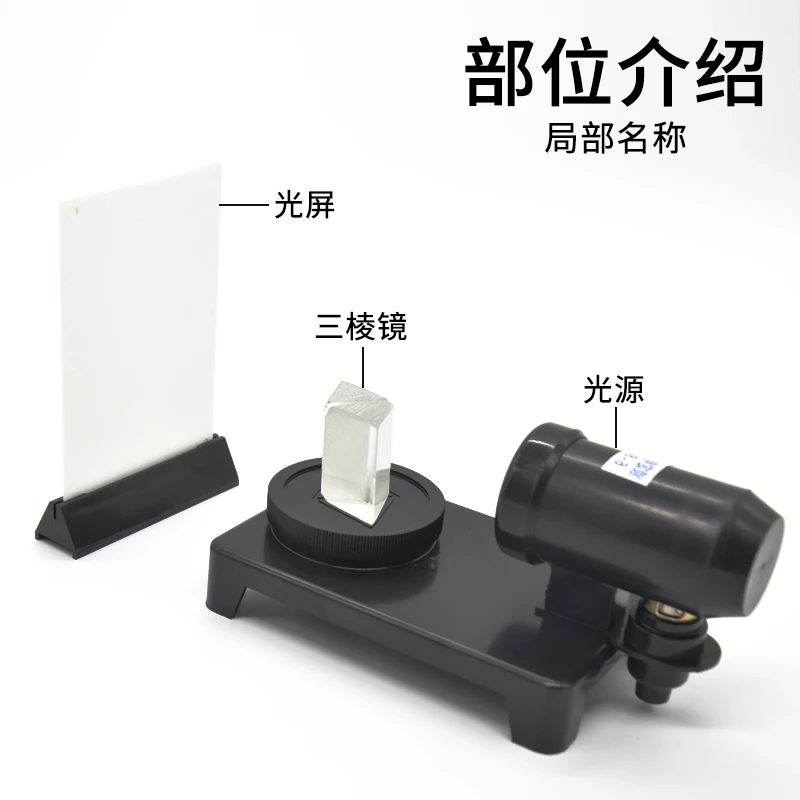Белый светильник дисперсия и синтетический демонстратор физическое оптическое