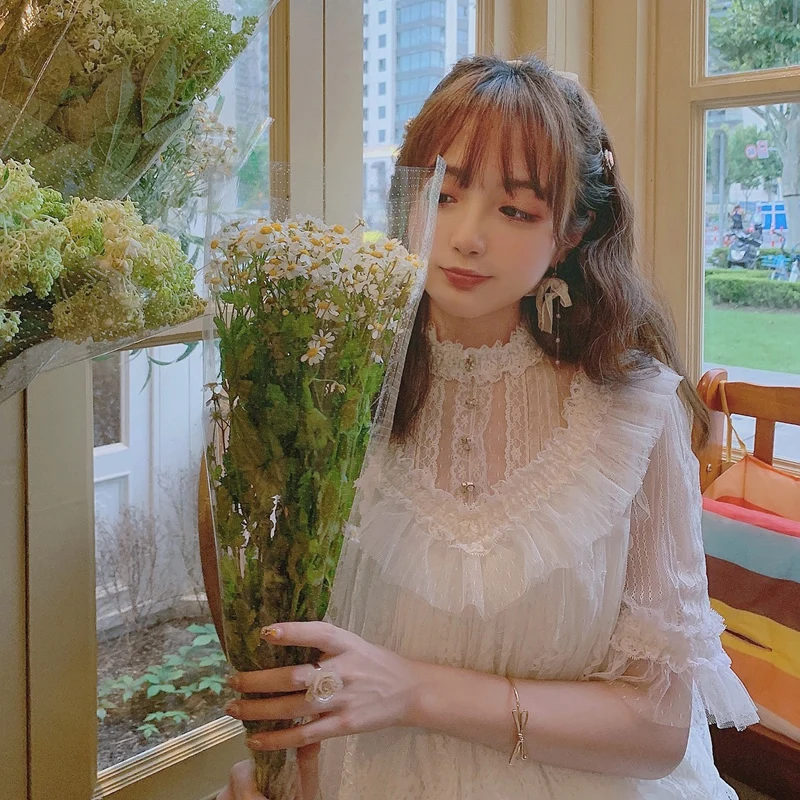 Французский PA модное кружевное с вышивкой Юбка высокой талией женский стенд