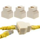 3 шт. 1-2 Way LAN Ethernet сетевой кабель RJ45 Женский сетевой адаптер разъём разветвитель
