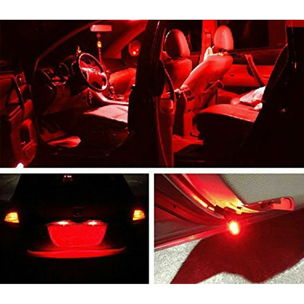 

Low Temperature Interior License Light Replacement Super Red 1000K 20PCS