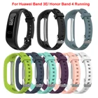 Мягкий ремешок для часов из ТПУ для Huawei 3EHonor Band 4, регулируемый спортивный сменный Браслет для бега