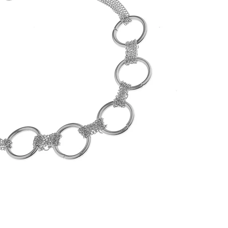 Ожерелье чокер женское из толстой металлической цепи колье в стиле Моаны с