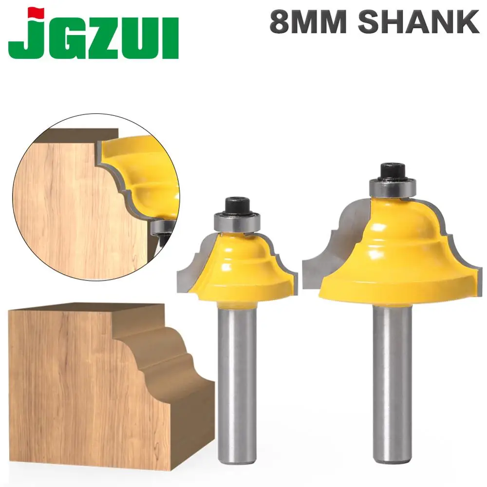 8 мм хвостовик угловая круглая сверкающая фреза с подшипником фреза для деревообработки вольфрамовый карбид