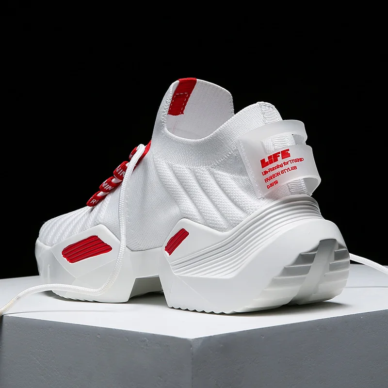 2019 New Brand Running Shoes For Men High quality White Sneakers Light Breathable Sport Outdoor Walking Zapatillas Hombre |