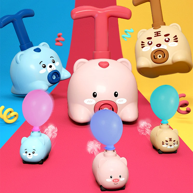 Автомобиль с воздушными шарами Power ed для детей головоломка Забавный воздушный