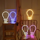 Неоновая светодиодная гирлянда с питанием от USB, батарейки ААА