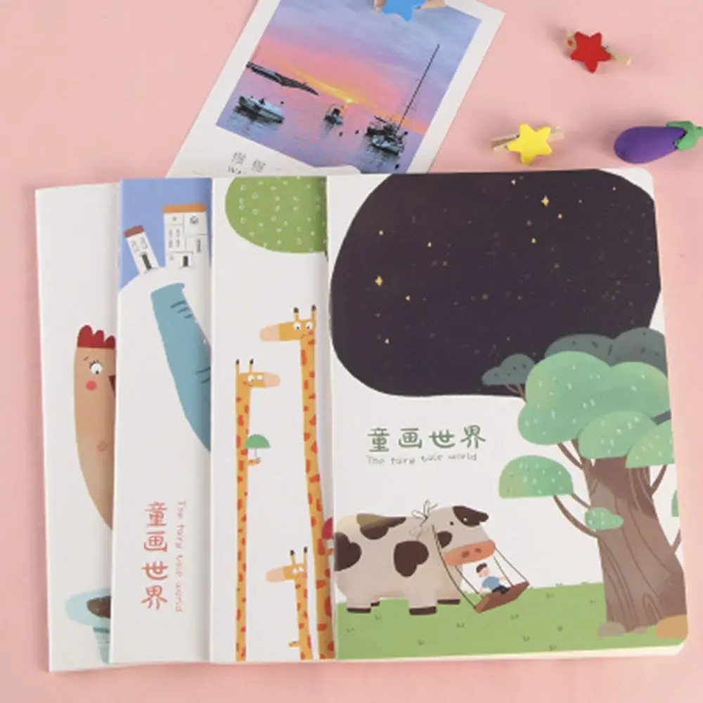 Fairy tale world Милые животные из природы, растения, А5 блокнот, 32 страницы, блокнот, дневник, дневник, офисные школьные принадлежности, подарок для детей, креативный - Цвет: Fairy tale world