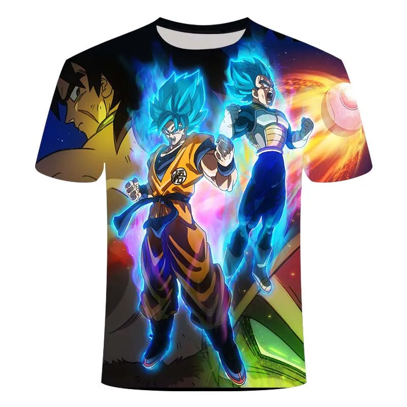 

New anime boy girl clothing summer fashion t-shirt 3D printing anime Harajuku top t-shirt men's O-neck shirt plus size and kids