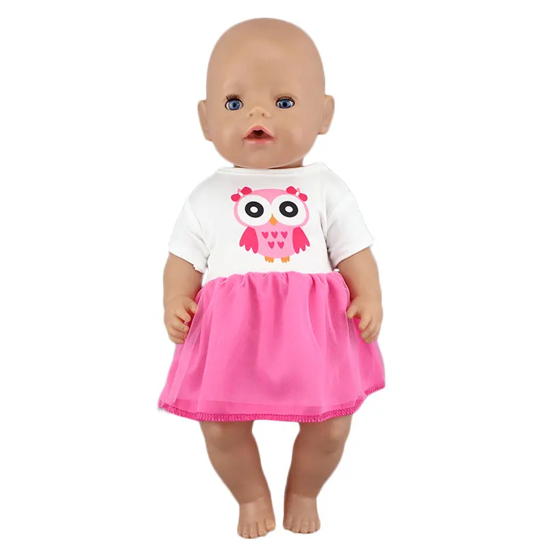 Llovely платье с цветочным рисунком подходит для 43 см Baby Doll 17 дюймов Baby Doll Одежда и аксессуары - Цвет: 14