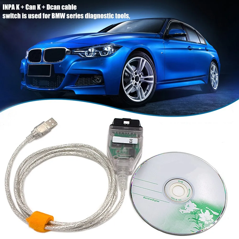 Диагностический сканер INPA K Can DCAN с USB интерфейсом для BMW|Кабели и коннекторы