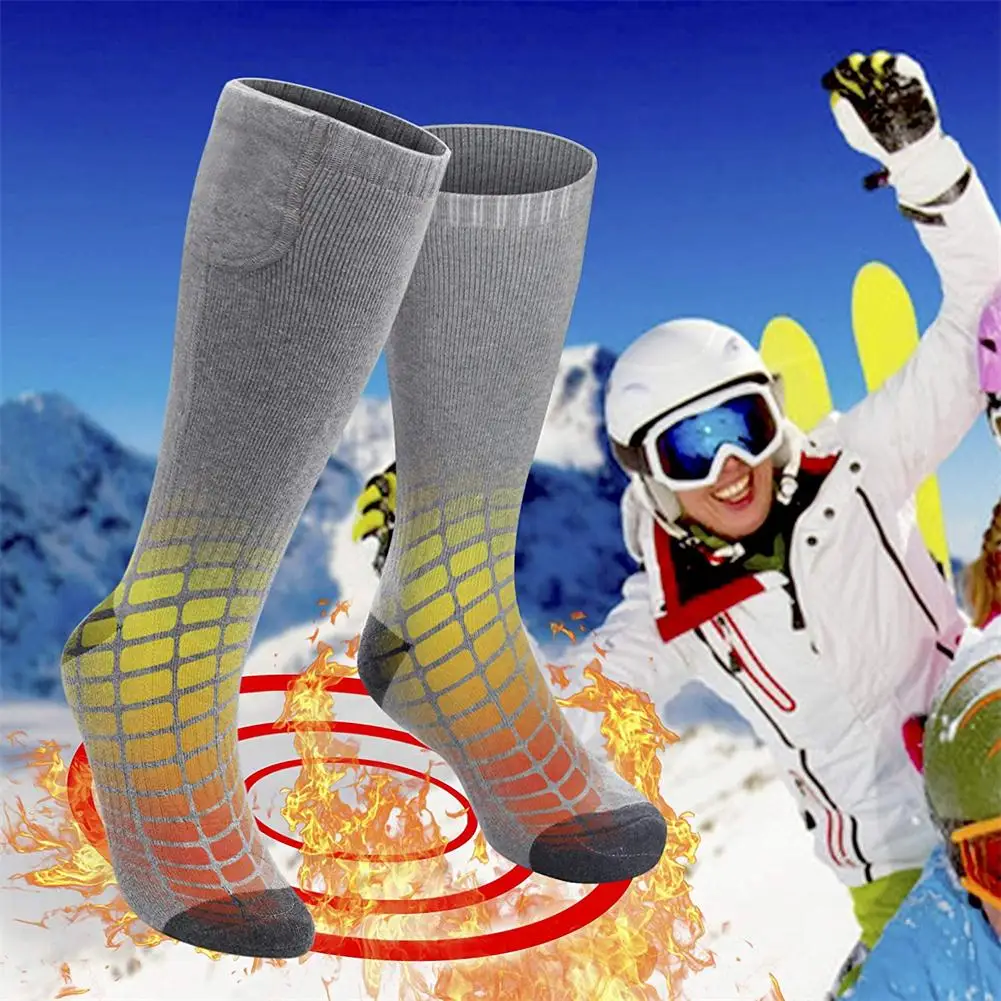 

Rechargeable Heating Socks Outdoor Mountaineering Ski Sports Warm Socks Sweat-absorbent Breathable Hunting Ice Fishing Cycling