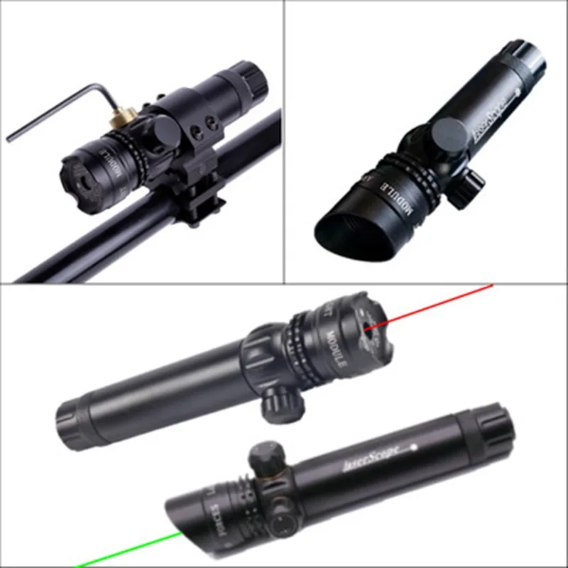 Новейший Тактический наружный Cree зеленый красный точечный лазерный прицел