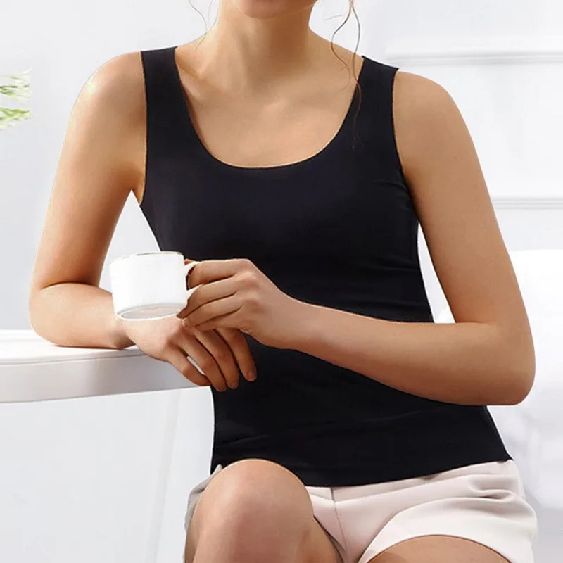 Топ женский на бретелях-спагетти базовая белая майка с V-образным вырезом